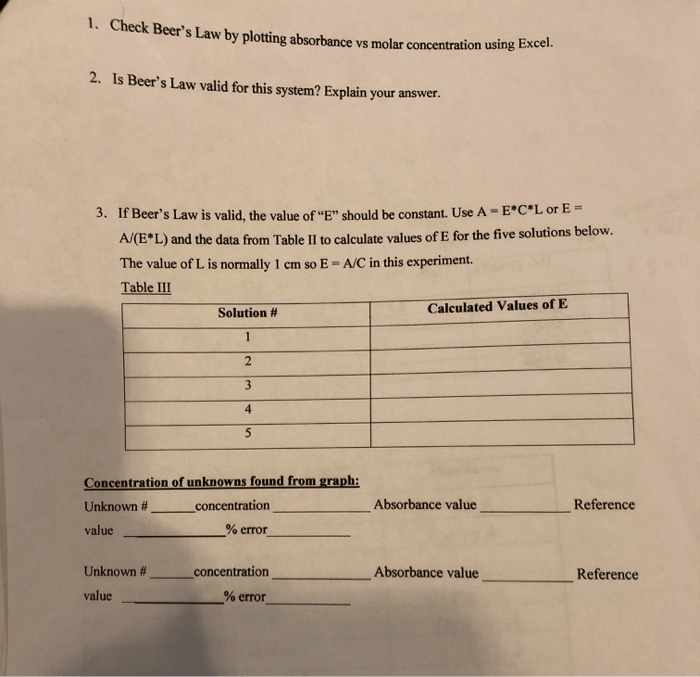 Beer's law lab answer key pdf