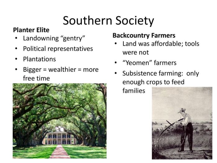 Southern farmers in the backcountry