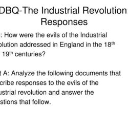 Dbq on the industrial revolution