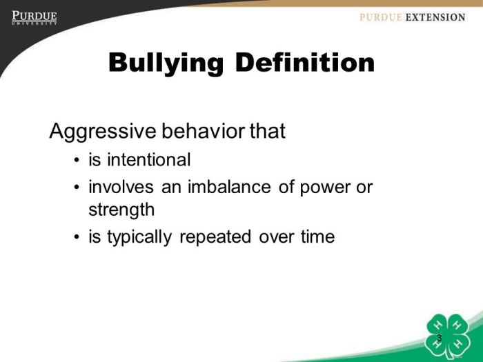 By definition bullying behavior involves an isolated disagreement among friends